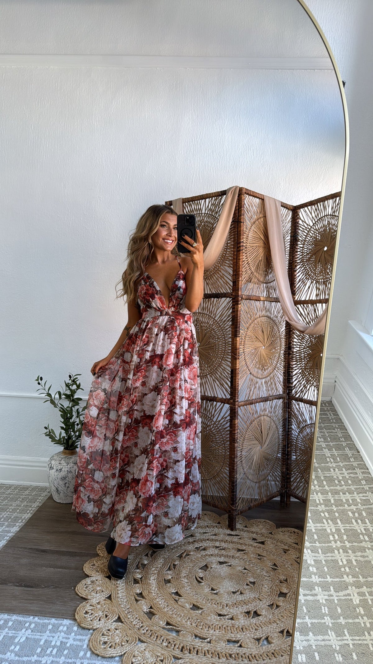 Dark Ember Maxi Dress, Multi