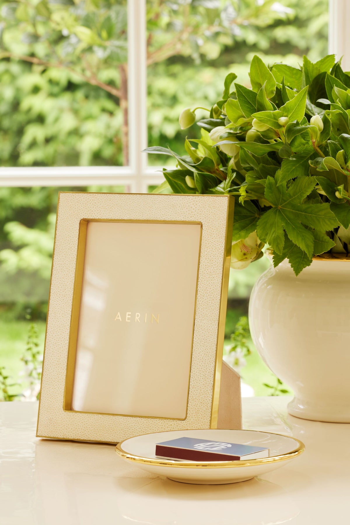 5x7 Cream Classic Shagreen Frame