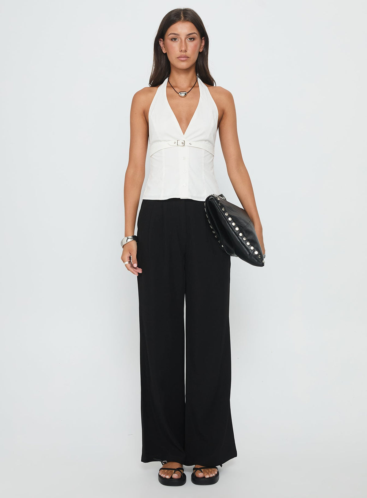 Ambient Wide Leg Pant Black