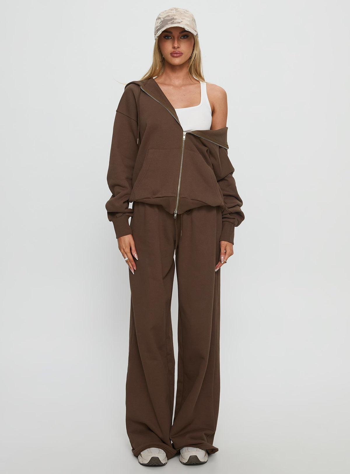 All Day Oversized Hoodie Chocolate