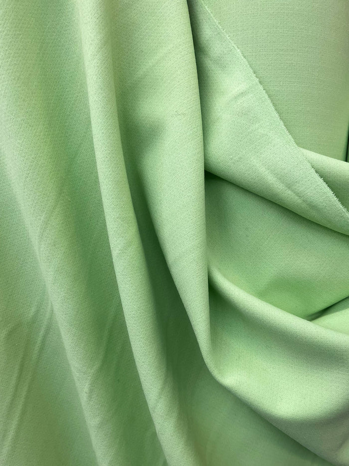 Italian Fine Textured Wool Crepe - Grasshopper Green