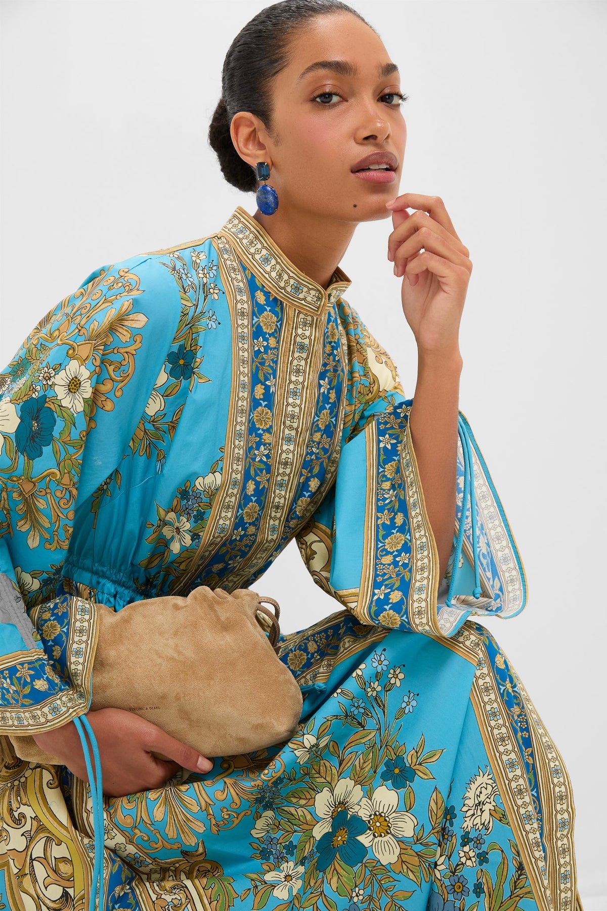 Blue Cassie Pool Midi Dress