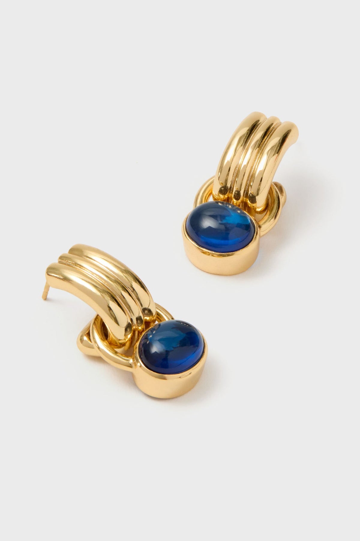 Blue Sapphire Quartz Pure Earrings