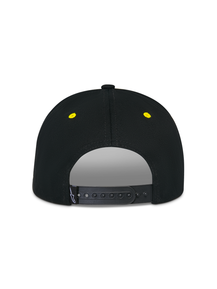 Thickness Snapback Hat - Black/Hi-Viz Yellow