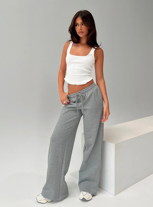 All Day Straight Leg Sweatpants Grey Marle