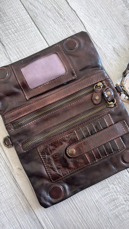 BedStu Cadence Crossbody, Teak Rustic