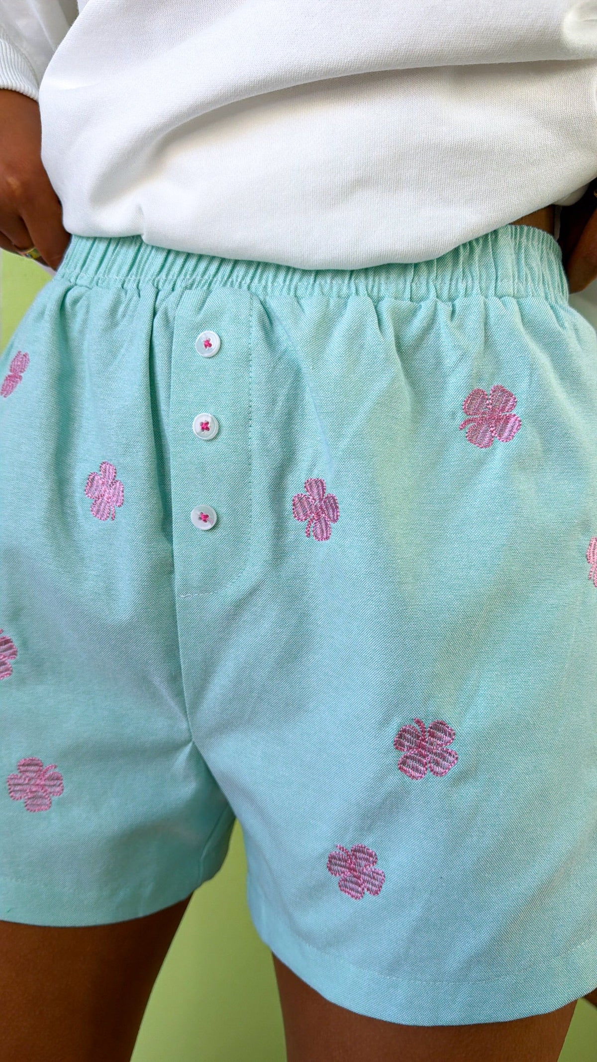 Pocket Full Of Luck Boxer Shorts, Mint