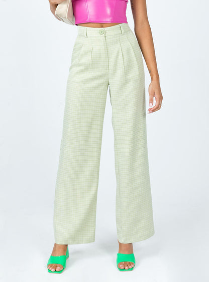 Archer Pants Green Check