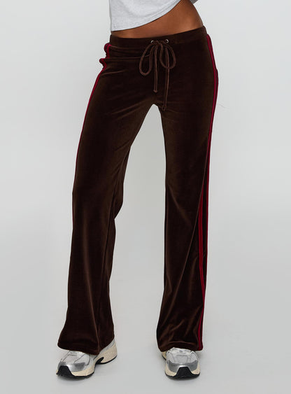 Belita Trouser Brown / Red