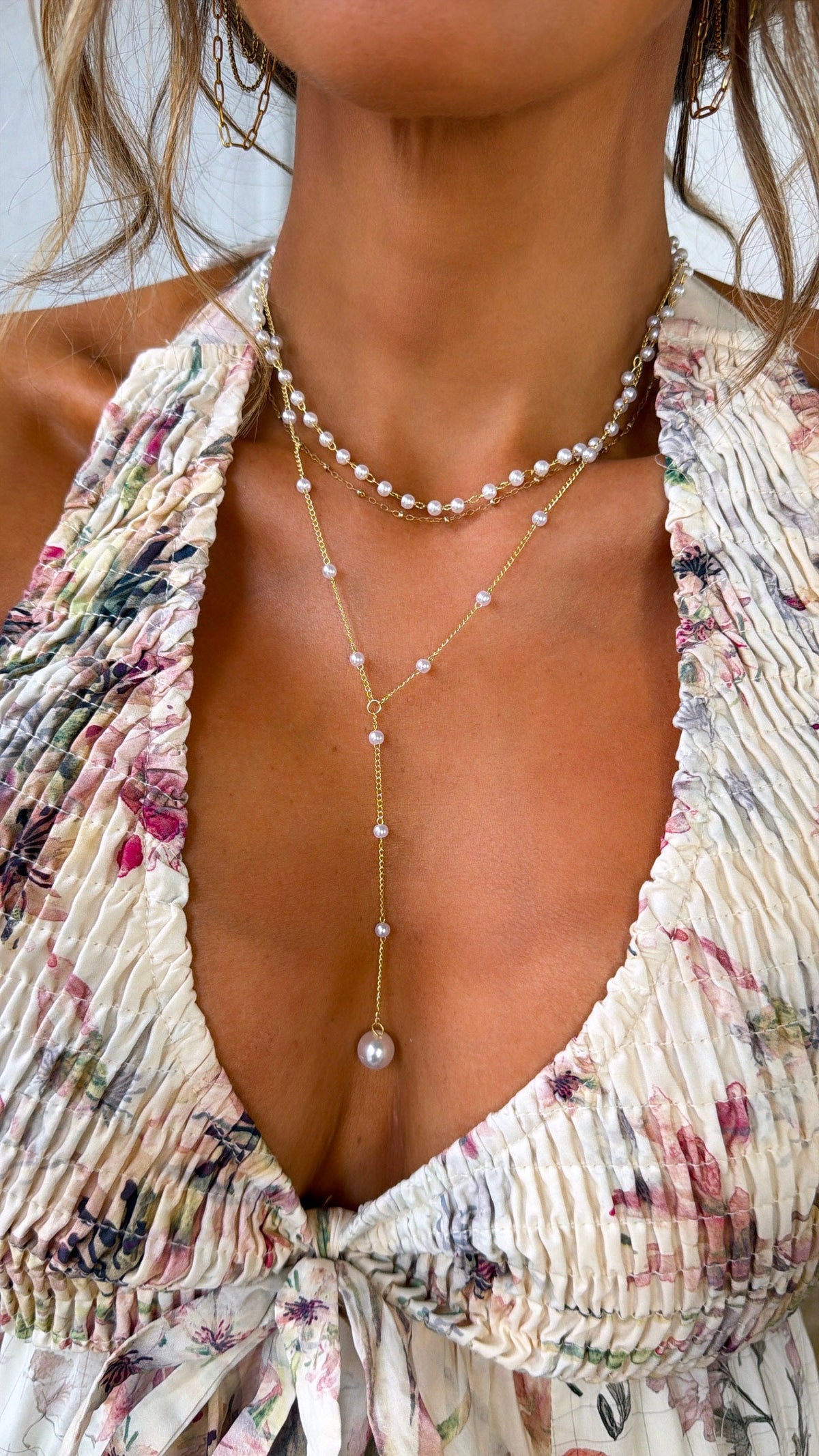 Little Luxuries Gold Pearl Necklace