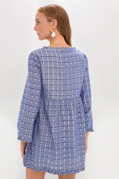 Azure Ikat Clara Dress