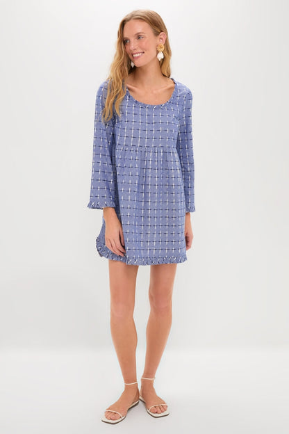 Azure Ikat Clara Dress