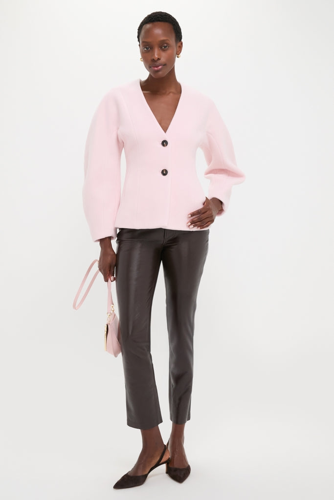 Ballerina Peacoat Wool Fitted Blazer
