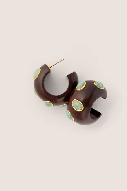 Amazonite Acacia Earrings