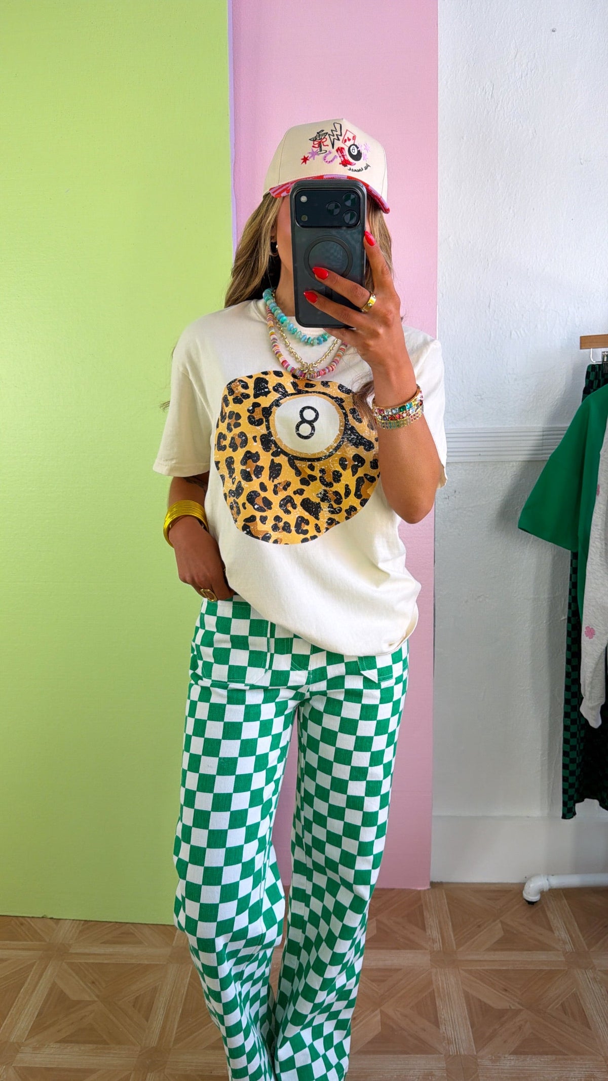 Lucky 8 Ball Graphic Tee, Ivory