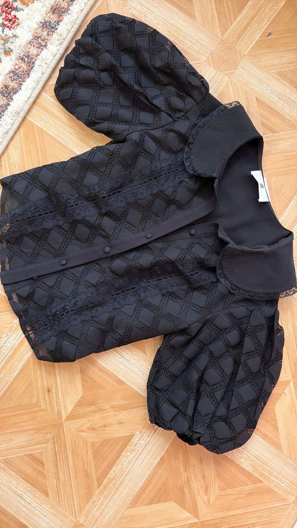 Elegant Midnight Blouse, Black