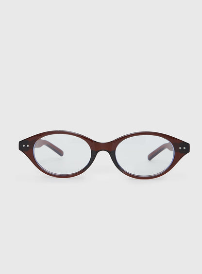 Aguilera Blue Light Glasses Brown