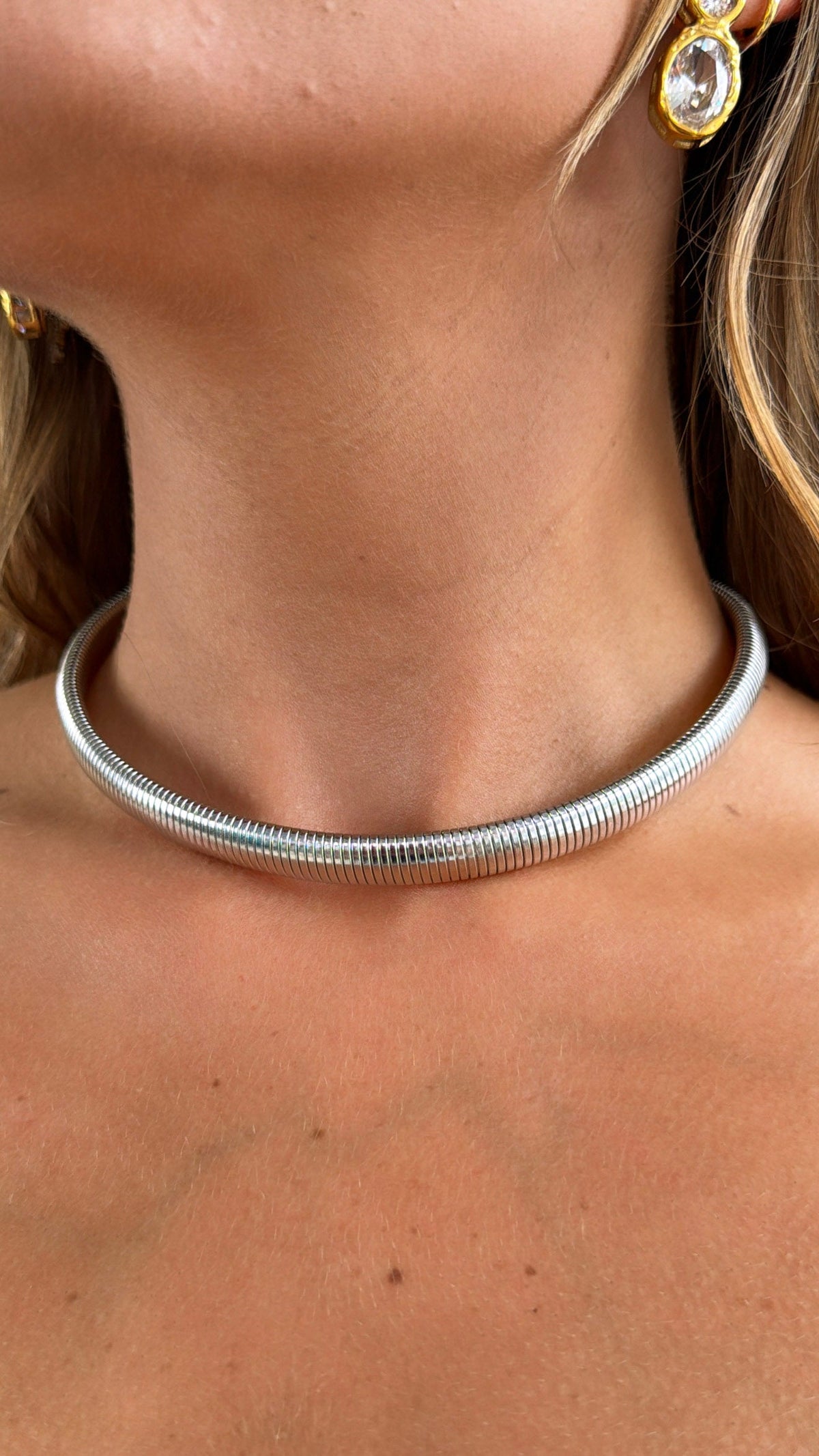 Emma Necklace, Silver