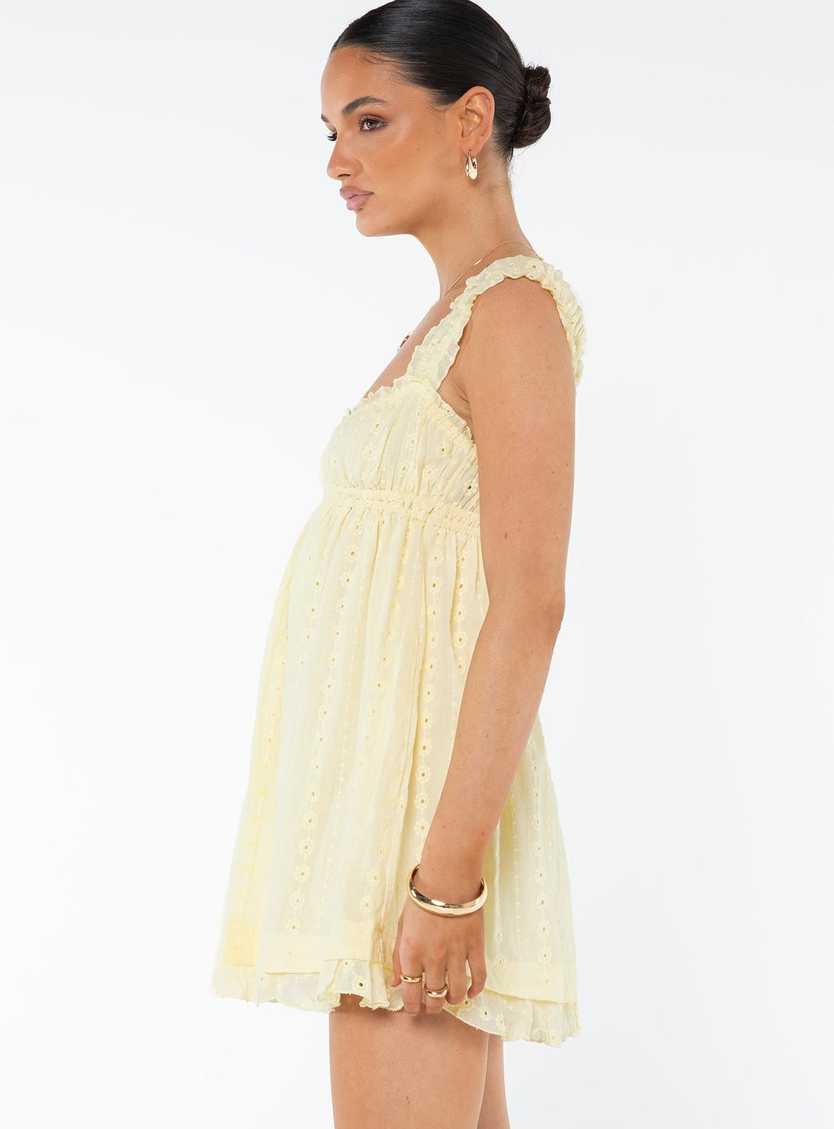 Carlita Mini Dress Yellow Tall
