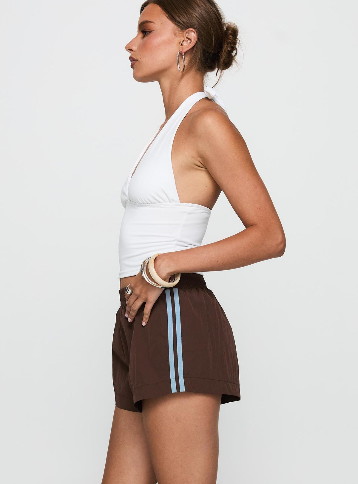 Borderline Track Short Brown / Blue