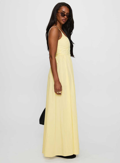 Cartmel Maxi Dress Lemon