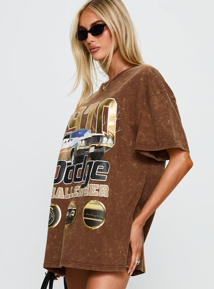 1970 Dodge Charger Oversied Graphic Top Brown