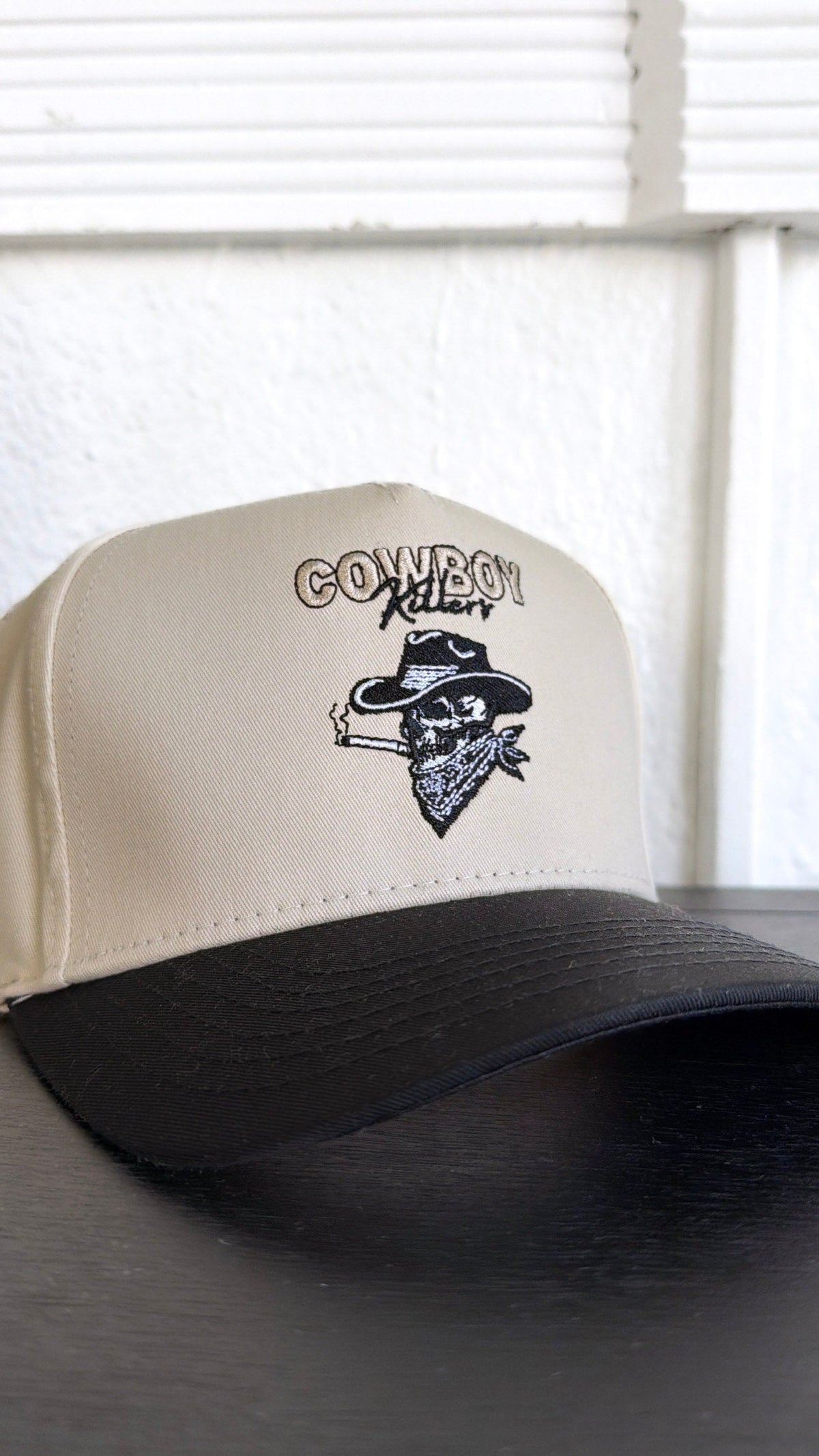 Cowboy Killers Trucker Hat, Black/Natural