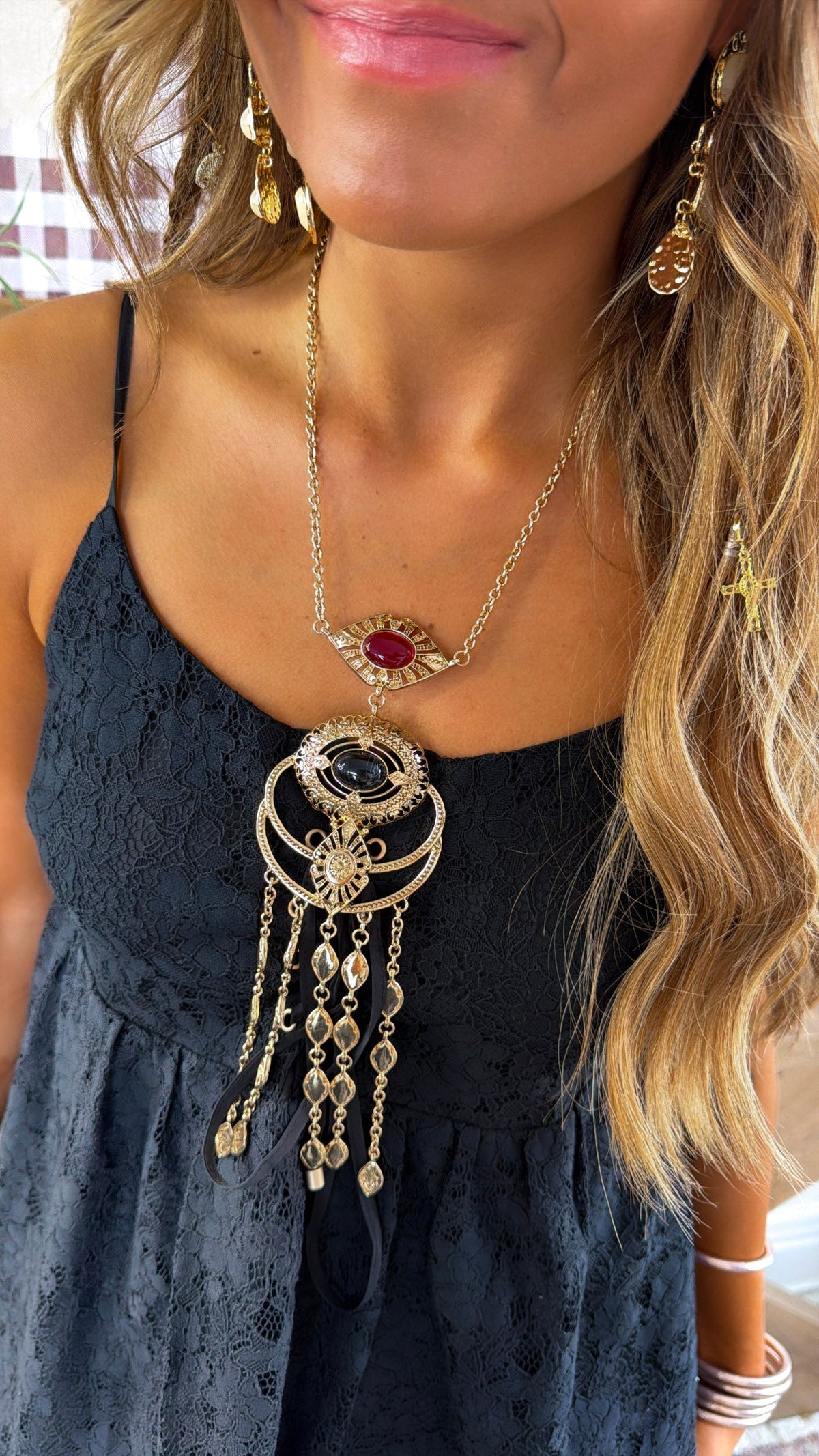 Evil Eye Detailed Necklace