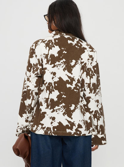 Another Life Zip Through Jacket Cow