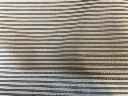 44" Japanese Med Stripe Print Poly Lining - Off-White & Grey