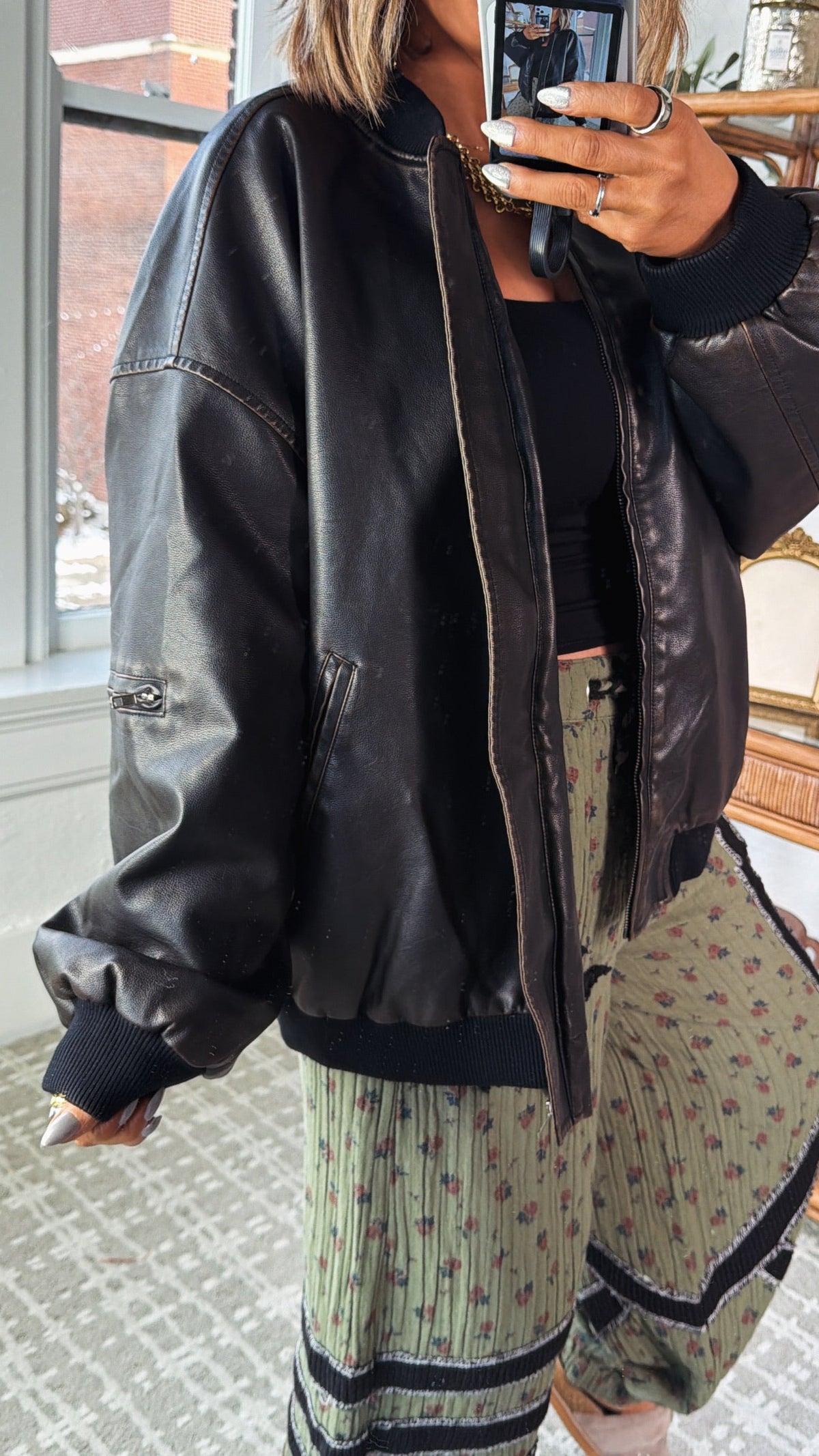 Ravens Ridge Bomber Jacket, Dark Brown