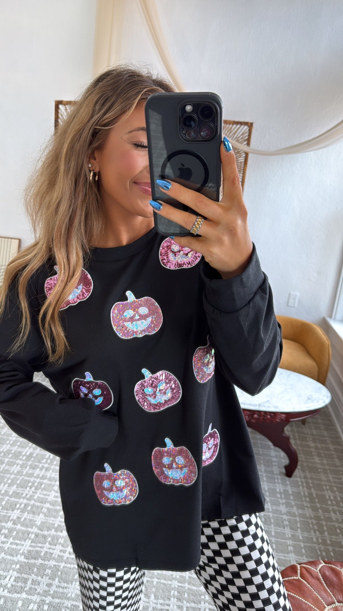Jack O' Sparkle Top, Black