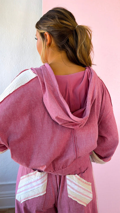 Easy Street Zip Up Jacket, Cloud Pink