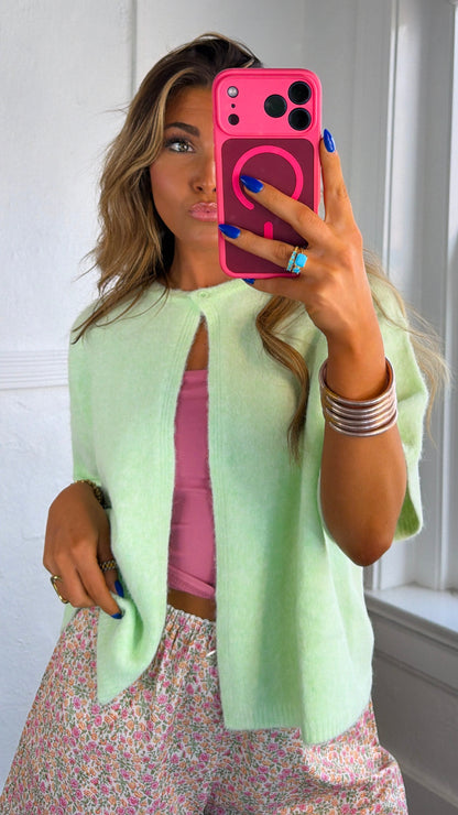 Lilac Skies Knit Sweater, Mint