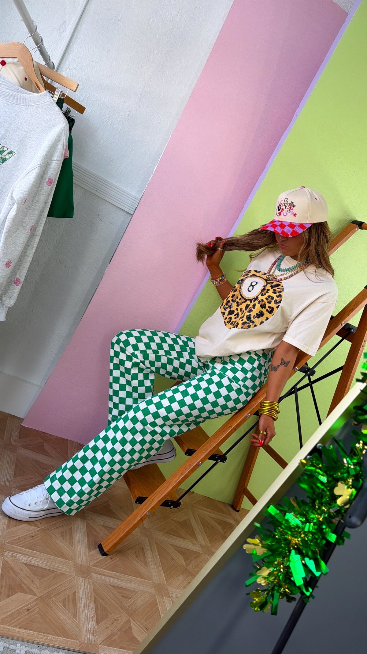 Lucky 8 Ball Graphic Tee, Ivory