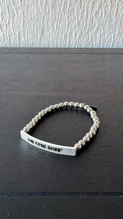 Epic Bracelet, Silver Bead