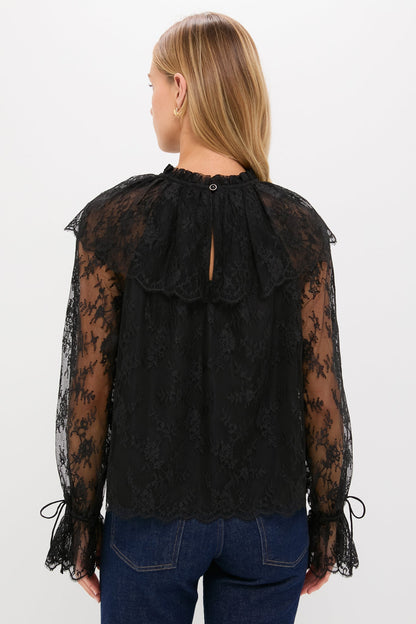 Black Casandra Lace Blouse