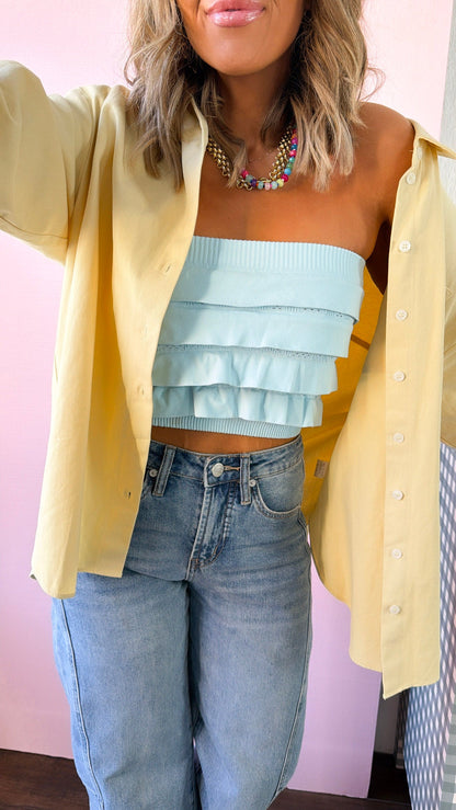 Lemonade Sippin' Button Down, Daisy