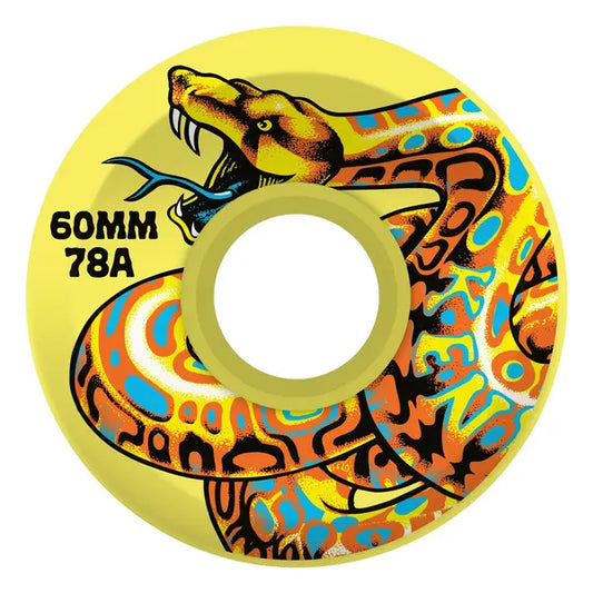 60mm Jeff Kendall Snake Slime Ball Wheels 78a - Yellow