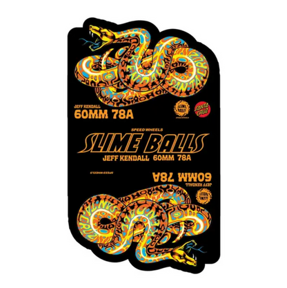 60mm Jeff Kendall Snake Slime Ball Wheels 78a - Yellow