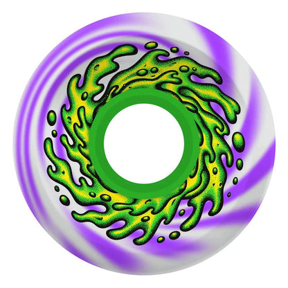 66mm OG Slime Purple White Swirl 78a Slime Balls Skateboard Wheels