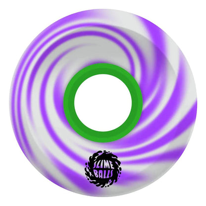 66mm OG Slime Purple White Swirl 78a Slime Balls Skateboard Wheels