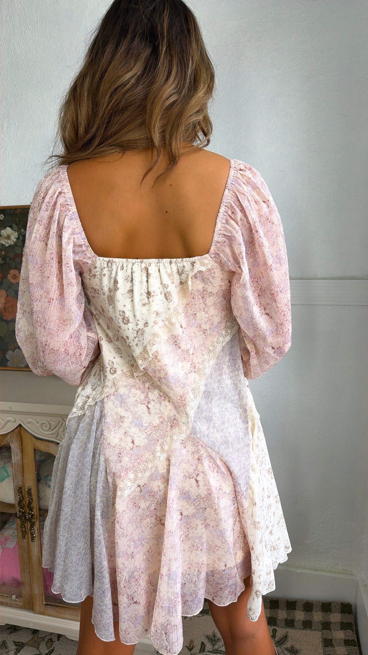 Golden Bella Mini Dress, Multi