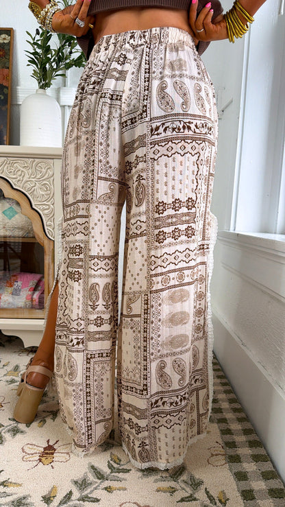 Antique Earth Pants, Tan Multi