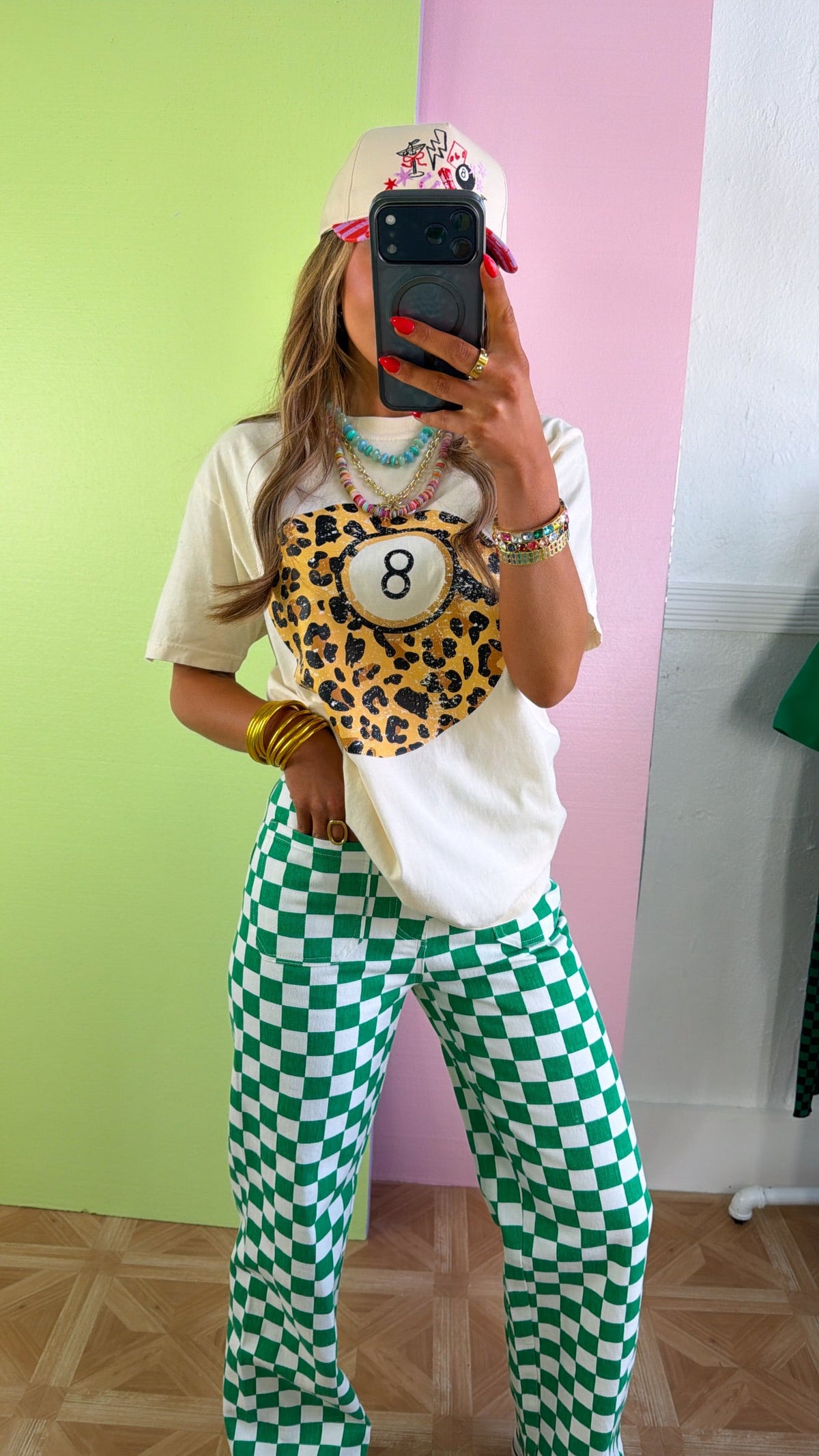 Lucky 8 Ball Graphic Tee, Ivory