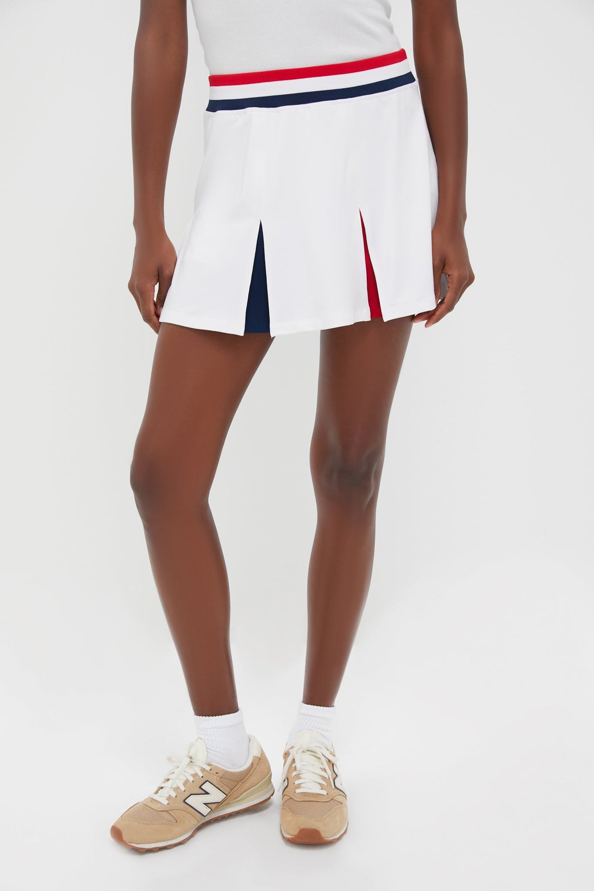 Americana 14 Inch Performance Stretch Woven Carly Tennis Skirt