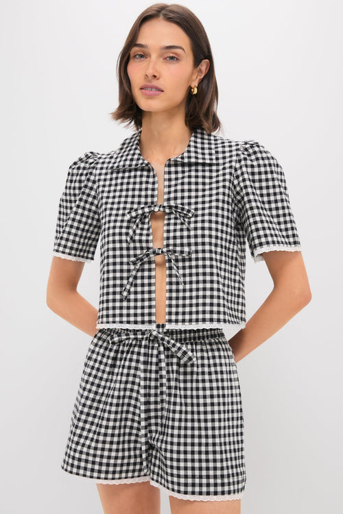 Black Gingham Hanna Set