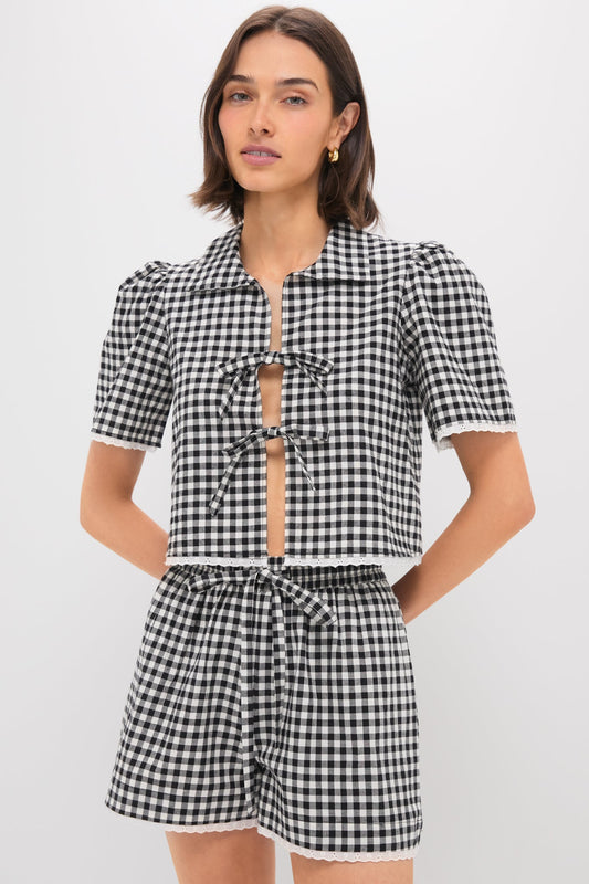 Black Gingham Hanna Set