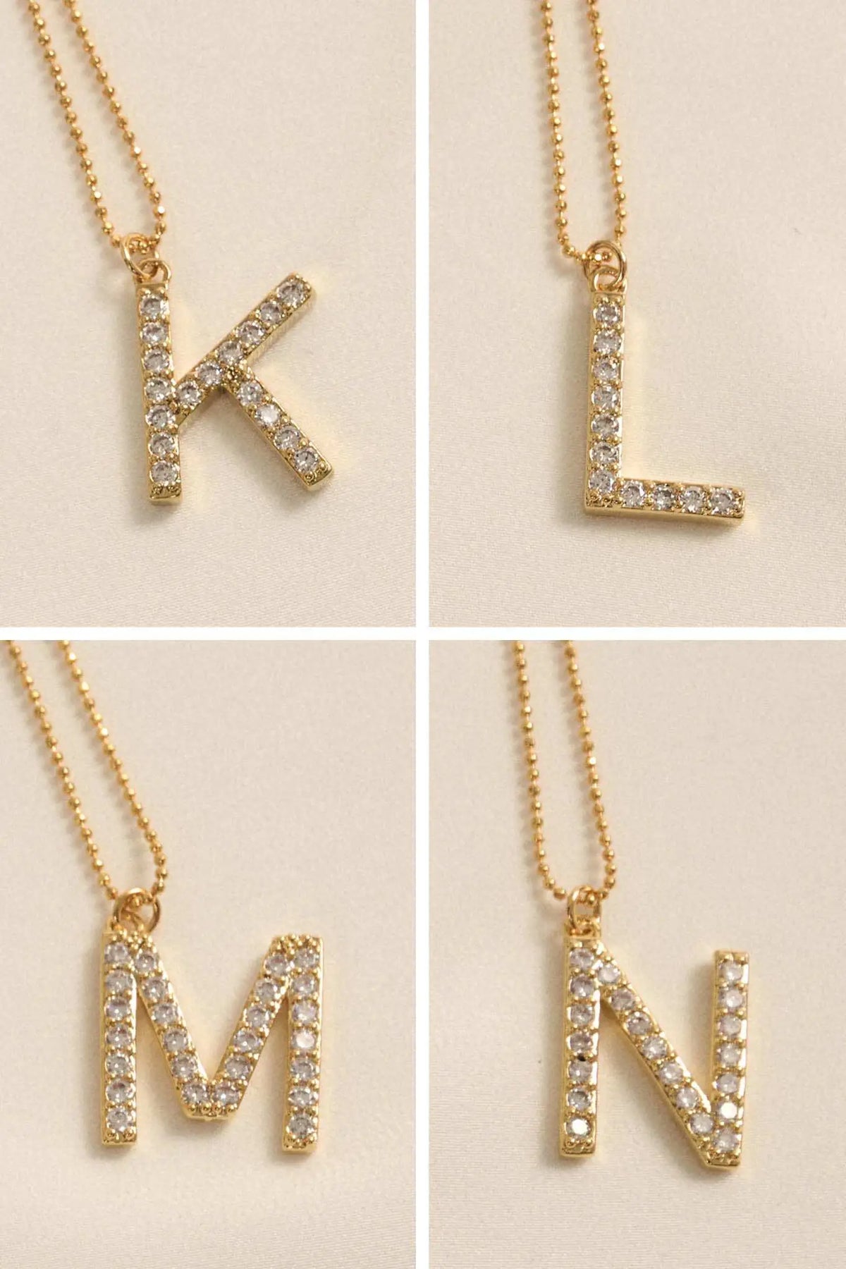 Brentwood Pavé Initial Necklace