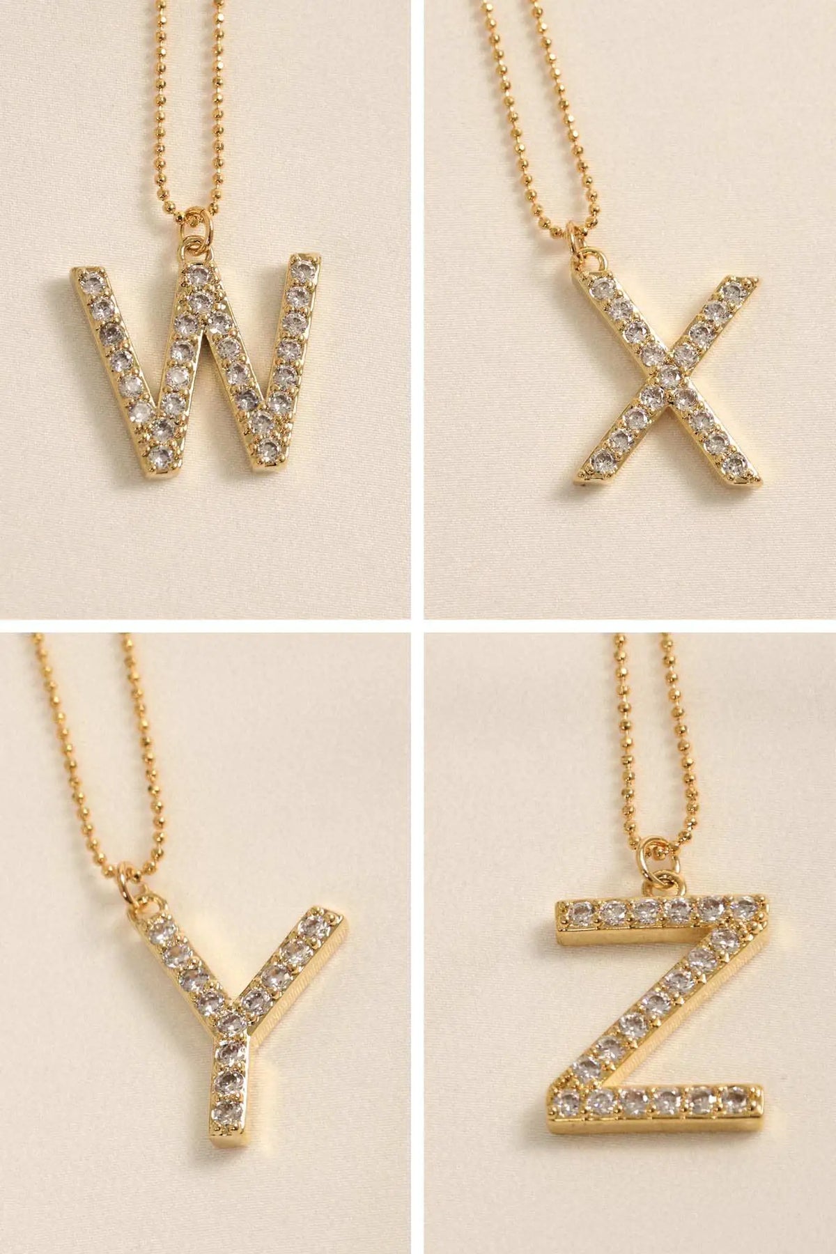 Brentwood Pavé Initial Necklace